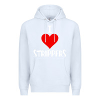 White I Love Strippers Funny Sex gift Premium Hoodie - longCreatives