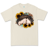 Bone sleeping hedgehog sunflower leopard Premium Tee - Jasminsmagicworld