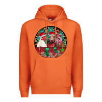 Carrot Chickens Premium Hoodie - CowhideDigitalArt