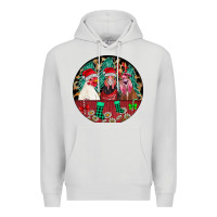 Dove Grey Chickens Premium Hoodie - CowhideDigitalArt