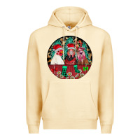 Pina Colada Chickens Premium Hoodie - CowhideDigitalArt
