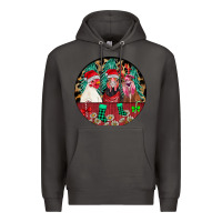 Smoke Chickens Premium Hoodie - CowhideDigitalArt