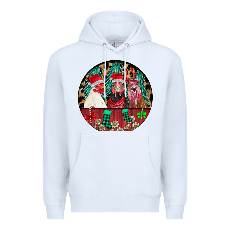 Chickens Premium Hoodie by CowhideDigitalArt | Teevron