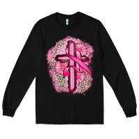 Black breast cancer cross Long Sleeve Tee - FaDigitalArtStudio