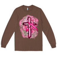 Chestnut breast cancer cross Long Sleeve Tee - FaDigitalArtStudio