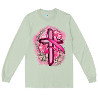 Matcha breast cancer cross Long Sleeve Tee - FaDigitalArtStudio