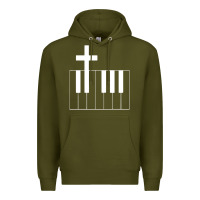 Army Green Church Organist Premium Hoodie - longCreatives