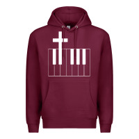 Burgundy Church Organist Premium Hoodie - longCreatives