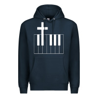Navy Church Organist Premium Hoodie - longCreatives