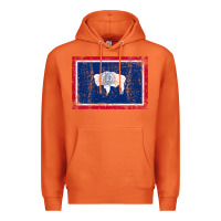 Carrot State of Wyoming Flag Fun Vintage Retro Fall Hiking Premium Hoodie - longCreatives