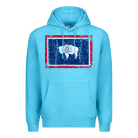 Ocean Blue State of Wyoming Flag Fun Vintage Retro Fall Hiking Premium Hoodie - longCreatives