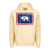 Pina Colada State of Wyoming Flag Fun Vintage Retro Fall Hiking Premium Hoodie - longCreatives
