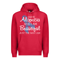 Cardinal I Have Alopecia Awareness, I Am Beautiful Just Th Premium Hoodie - longCreatives