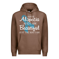Chestnut I Have Alopecia Awareness, I Am Beautiful Just Th Premium Hoodie - longCreatives