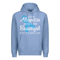 Colony Blue I Have Alopecia Awareness, I Am Beautiful Just Th Premium Hoodie - longCreatives