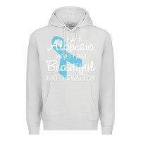 Dove Grey I Have Alopecia Awareness, I Am Beautiful Just Th Premium Hoodie - longCreatives