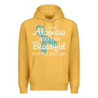 Mustard I Have Alopecia Awareness, I Am Beautiful Just Th Premium Hoodie - longCreatives