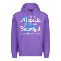 Purple I Have Alopecia Awareness, I Am Beautiful Just Th Premium Hoodie - longCreatives