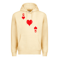 Pina Colada Queen Of Hearts  Playing Card   Halloween Costume Premium Hoodie - longCreatives