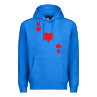True Royal Queen Of Hearts  Playing Card   Halloween Costume Premium Hoodie - longCreatives
