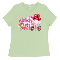 Matcha Clouds of love with balloons Valentine's Day Ladies Tee - HowdyJamesFarm