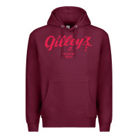 Burgundy GILLEY S BAR URBAN COWBOY GILLEYS TEXAS Premium Hoodie - longCreatives