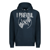 Navy I Prevail  Skeleton Hands  Official Merchandise Premium Premium Hoodie - longCreatives