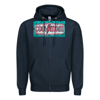 Navy western coll mom    license  plaid  templata Zipper Hoodie - BarkalooDesign
