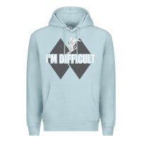 Blue Mist I'm Difficult Double Black Diamond Skiing Premium Hoodie - longCreatives