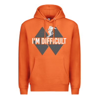 Carrot I'm Difficult Double Black Diamond Skiing Premium Hoodie - longCreatives