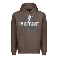 Coffee I'm Difficult Double Black Diamond Skiing Premium Hoodie - longCreatives
