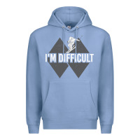 Colony Blue I'm Difficult Double Black Diamond Skiing Premium Hoodie - longCreatives