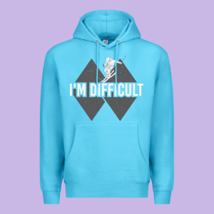 I'm Difficult Double Black Diamond Skiing Premium Hoodie Designed By Longcreatives