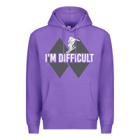 Purple I'm Difficult Double Black Diamond Skiing Premium Hoodie - longCreatives
