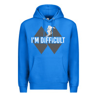 True Royal I'm Difficult Double Black Diamond Skiing Premium Hoodie - longCreatives