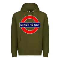 Army Green Mind The Gap Premium Hoodie - longCreatives