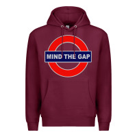 Burgundy Mind The Gap Premium Hoodie - longCreatives