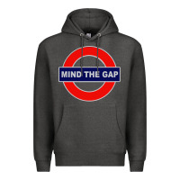 Charcoal Heather Mind The Gap Premium Hoodie - longCreatives