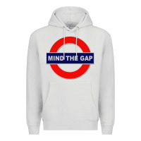 Dove Grey Mind The Gap Premium Hoodie - longCreatives