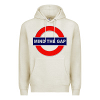 Oatmeal Heather Mind The Gap Premium Hoodie - longCreatives