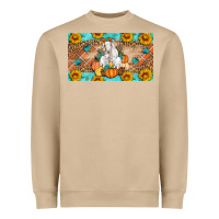 Mushroom Goat Family Fall Pumpkins Heavyweight Sweatshirt - Artiststas