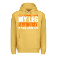 Antique Gold Quit Pulling My Leg Ampu Wheelchair Prosthetic Premium Hoodie - longCreatives