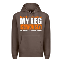 Coffee Quit Pulling My Leg Ampu Wheelchair Prosthetic Premium Hoodie - longCreatives