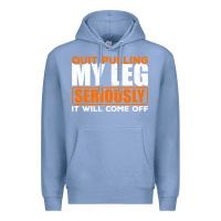 Colony Blue Quit Pulling My Leg Ampu Wheelchair Prosthetic Premium Hoodie - longCreatives