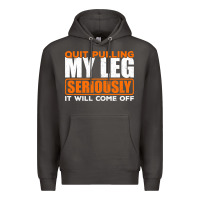 Smoke Quit Pulling My Leg Ampu Wheelchair Prosthetic Premium Hoodie - longCreatives