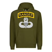 Army Green Ranger and Airborne Master Premium Hoodie - longCreatives