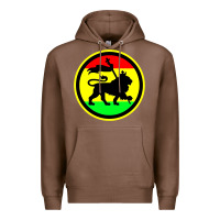 Chestnut Rasta Lion Premium Hoodie - longCreatives