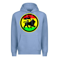 Colony Blue Rasta Lion Premium Hoodie - longCreatives