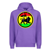 Purple Rasta Lion Premium Hoodie - longCreatives