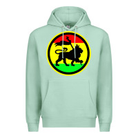 Seafoam Rasta Lion Premium Hoodie - longCreatives
